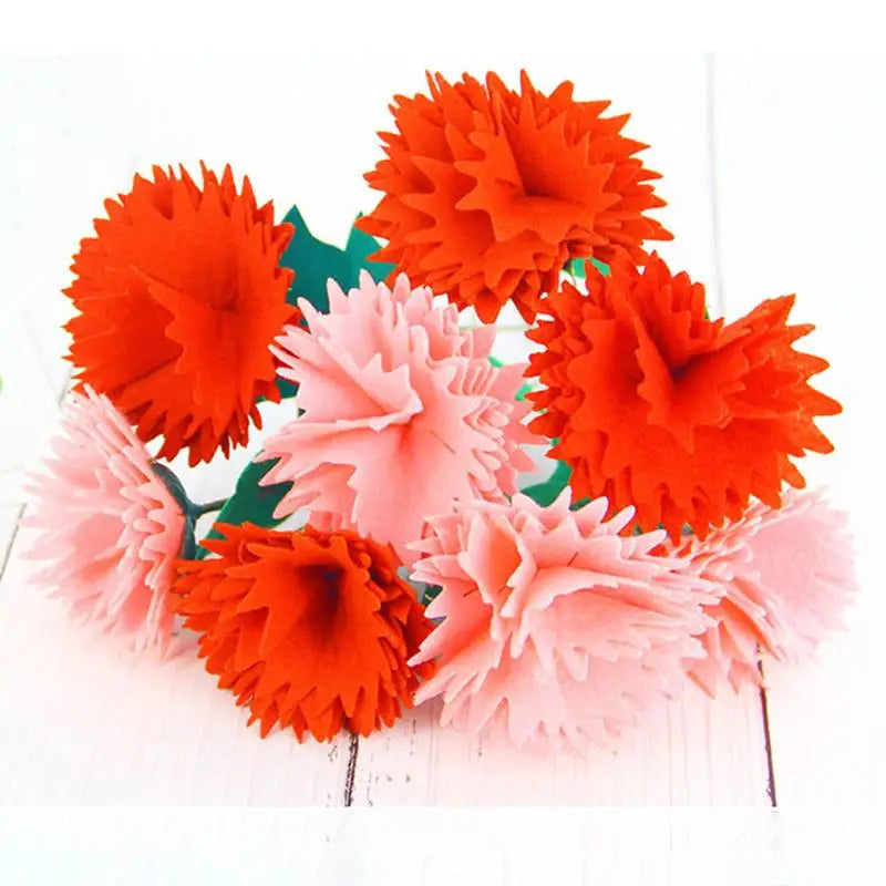 10/40Pcs Nonwoven Needlework Felt Fabric 10cm Patchwork Cloth Bundle