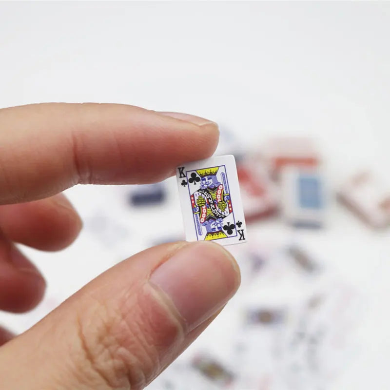 Funny Cute Mini Playing Cards Poker Games Super Small Cards Spoof