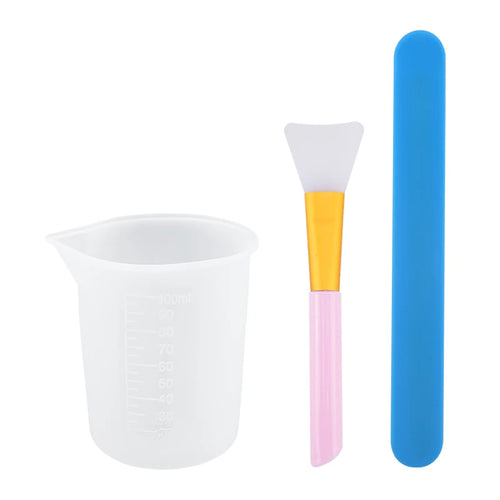 Mixing Resin Tool Kit Reusable Silicone Popsicle Scaled Silicone Cups
