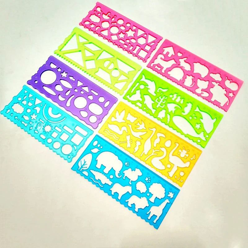 Geometry Spirograph Drawing Stencil Set Painting Template Ruler Art