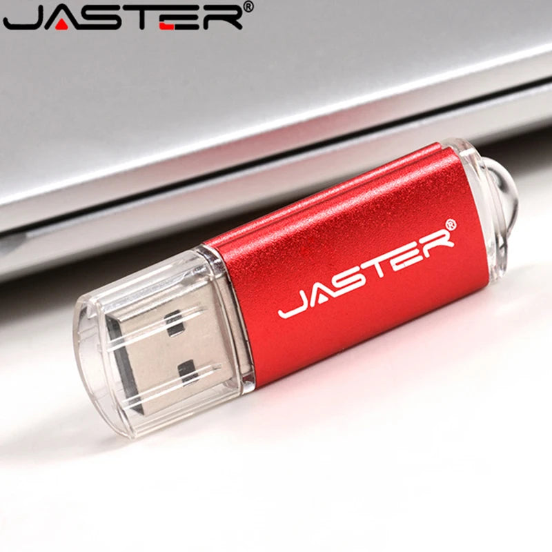 JASTER New Creative With Key Chain USB 2.0 Flash Drive 128GB 64GB 32GB