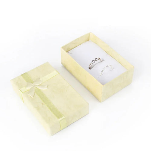 12pcs/lot Assorted Colors Ring Necklace Set Box Trinket Box Necklace