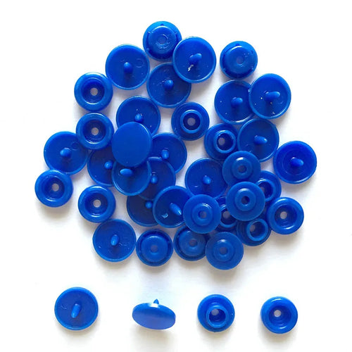 50 Sets Round Snaps Buttons For Bib T5 Plastic Press Button Fastener
