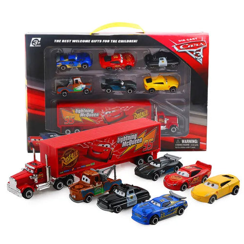 7PCS/Set Disney Pixar Car 3 Lightning m/c/Queen Jackson Storm Mack