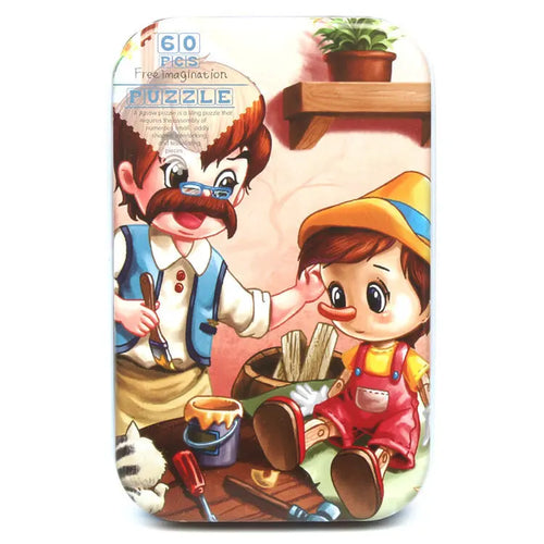 Hot New 60 Pieces Wooden Puzzle Toys for Children Cartoon Vehicle
