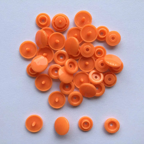 50 Sets Round Snaps Buttons For Bib T5 Plastic Press Button Fastener