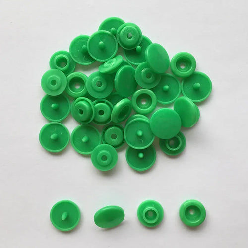 50 Sets Round Snaps Buttons For Bib T5 Plastic Press Button Fastener