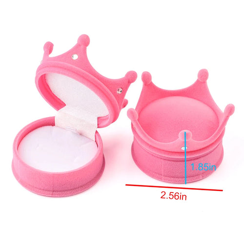 1 Piece Lovely Velvet Jewelry Box Container Wedding Ring Box for