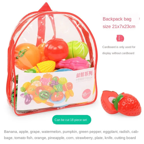 6/10/13/24Pcs Kitchen Fun Cutting Fruits and Vegetables Food Play