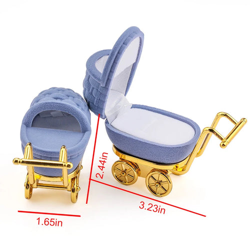 1 Piece Lovely Velvet Jewelry Box Container Wedding Ring Box for