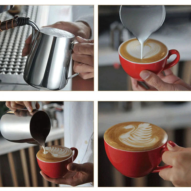100/350/600ml Milk Jugs Fashion Stainless Steel Milk Craft Milk