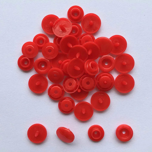 50 Sets Round Snaps Buttons For Bib T5 Plastic Press Button Fastener