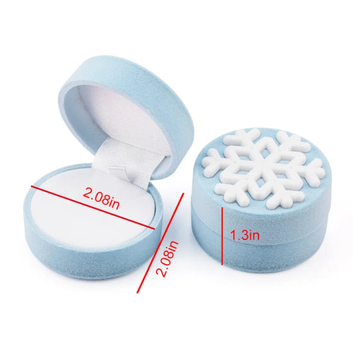 1 Piece Lovely Velvet Jewelry Box Container Wedding Ring Box for