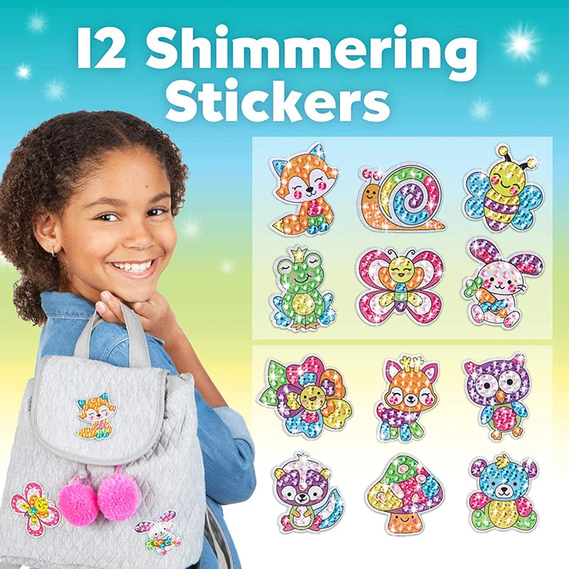 12 Create Big Gem Diamond Painting Sticker Kit Art Craft Girls Boys
