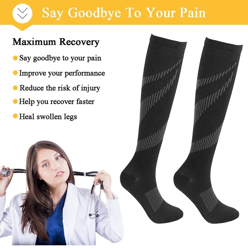 Varicose Veins Socks Compression Stockings Nurse Sports Cycling Socks