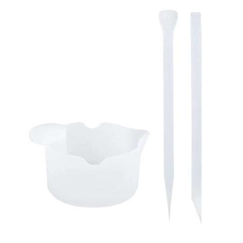 Mixing Resin Tool Kit Reusable Silicone Popsicle Scaled Silicone Cups
