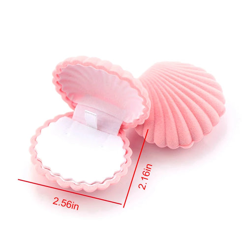 1 Piece Lovely Velvet Jewelry Box Container Wedding Ring Box for