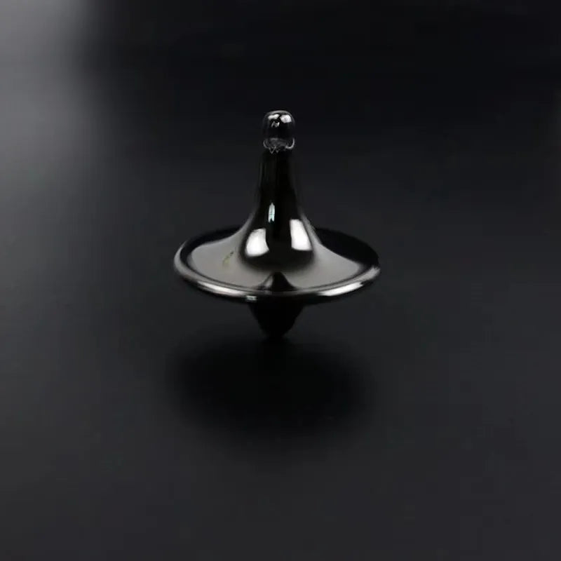 Hot Movie Totem Metal Gyro Silver Hand Spinning Top Fingertips Small