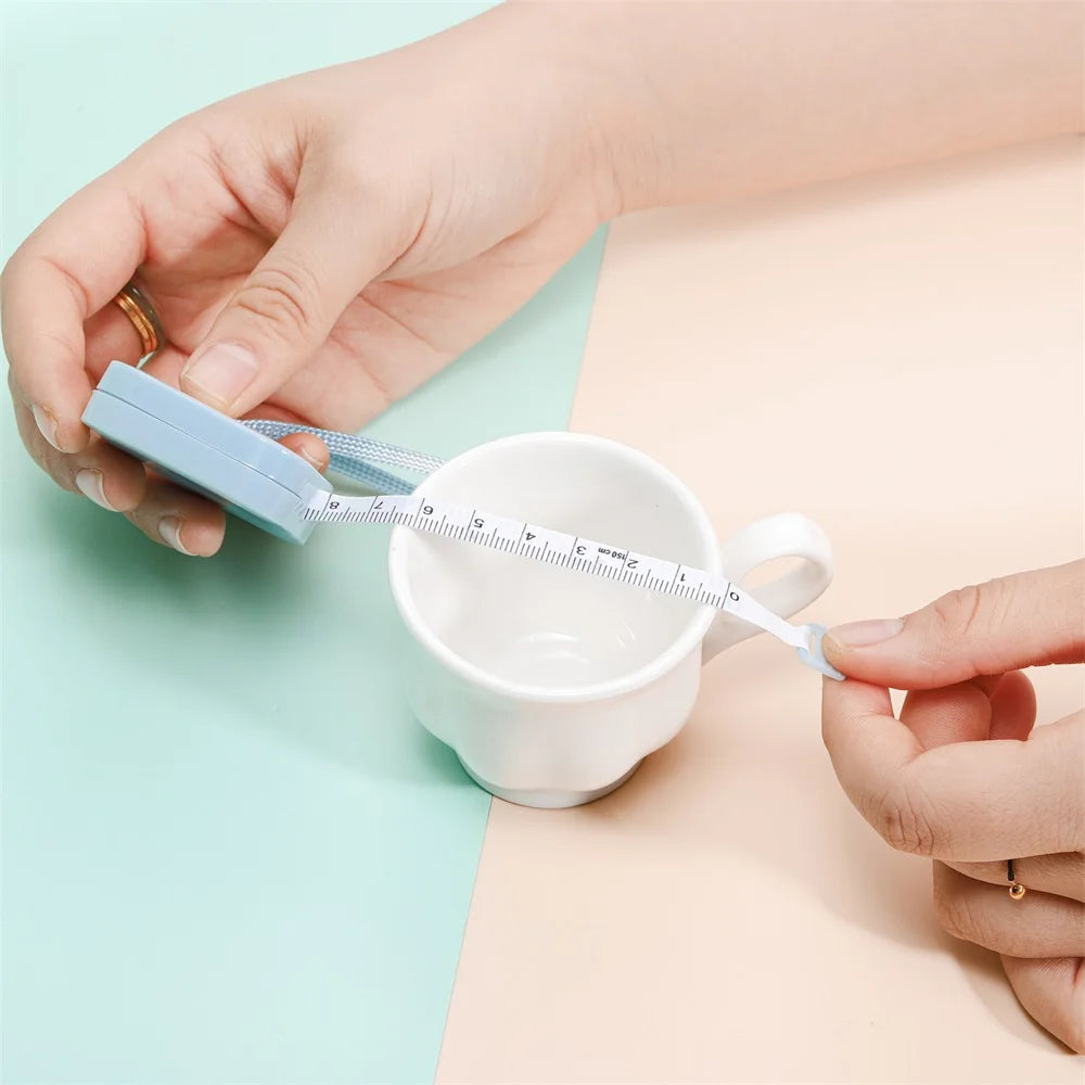 150cm/60" Mini Measure Plastic Ruler Roll Tape Accurate Measurement