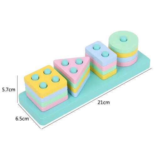 Montessori Baby Toys Kids 3D Wooden Puzzles Early Learning Baby Games