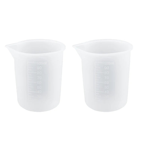 Mixing Resin Tool Kit Reusable Silicone Popsicle Scaled Silicone Cups