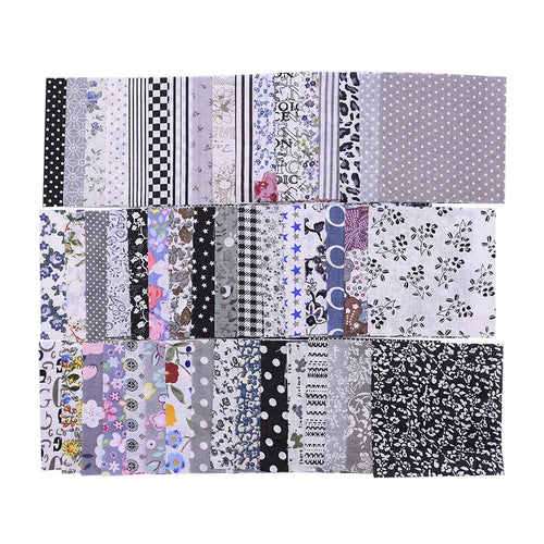 50PCS/lot 10X10cm Cotton Fabric Different Flowers Patterned Handmade