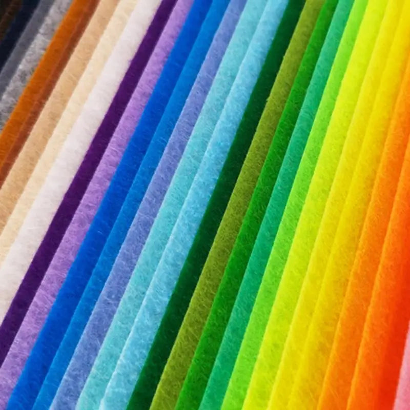 10/40Pcs Nonwoven Needlework Felt Fabric 10cm Patchwork Cloth Bundle