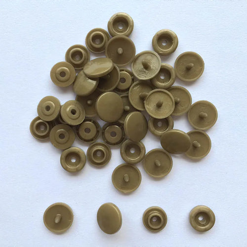 50 Sets Round Snaps Buttons For Bib T5 Plastic Press Button Fastener