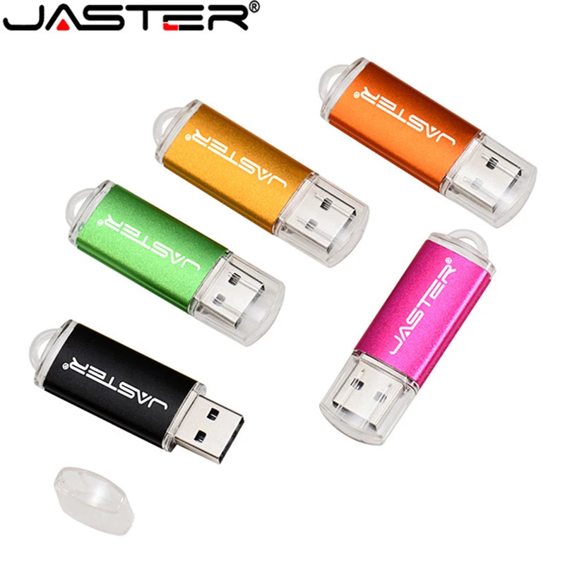 JASTER New Creative With Key Chain USB 2.0 Flash Drive 128GB 64GB 32GB