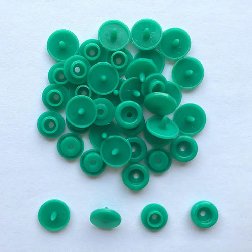 50 Sets Round Snaps Buttons For Bib T5 Plastic Press Button Fastener