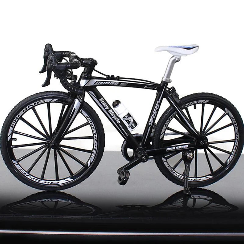 1:10 Mini Finger Mountain Bike Diecast Model Alloy Bicycle Simulation