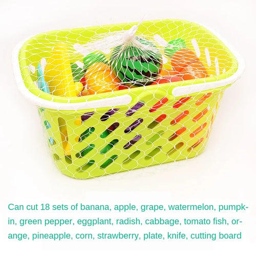 6/10/13/24Pcs Kitchen Fun Cutting Fruits and Vegetables Food Play