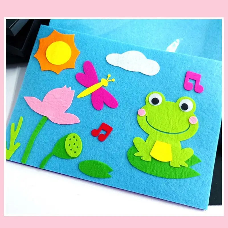 10/40Pcs Nonwoven Needlework Felt Fabric 10cm Patchwork Cloth Bundle