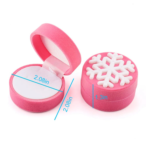 1 Piece Lovely Velvet Jewelry Box Container Wedding Ring Box for