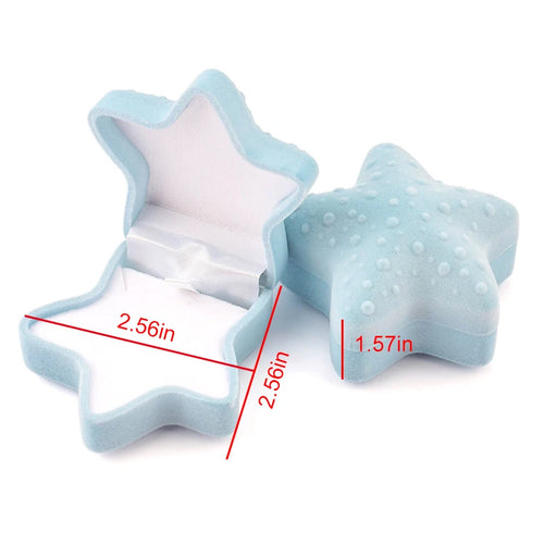 1 Piece Lovely Velvet Jewelry Box Container Wedding Ring Box for