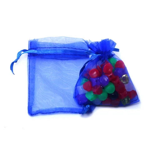 Top Sale 10pcs 7x9/9x12cm Drawstring Organza Jewelry Packaging Display
