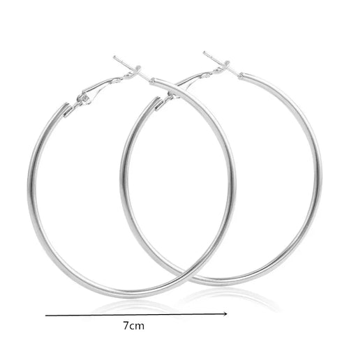 New Fashion Geometric Hollow Circle Hoop Earrings Fashion Jewelry