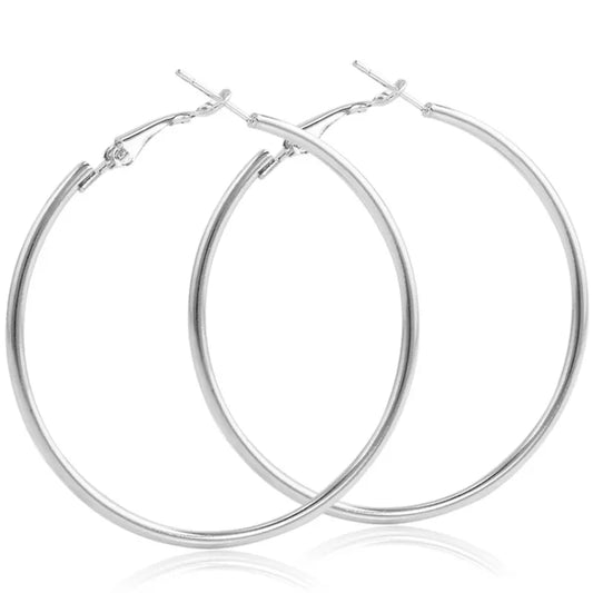 New Fashion Geometric Hollow Circle Hoop Earrings Fashion Jewelry