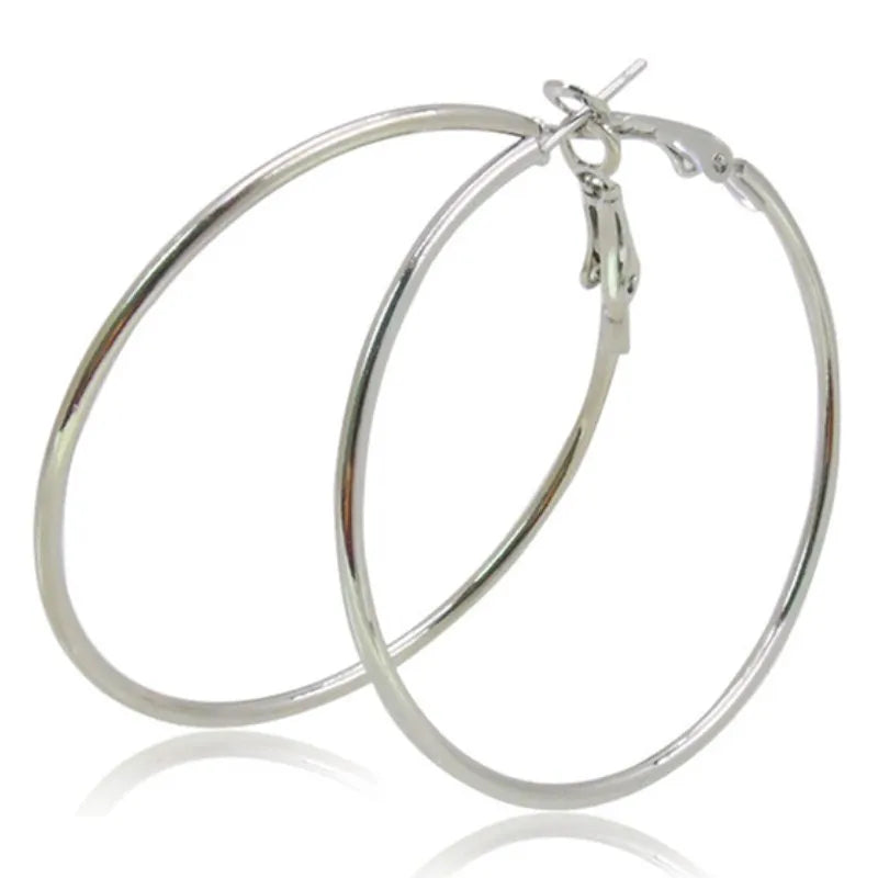 New Fashion Geometric Hollow Circle Hoop Earrings Fashion Jewelry