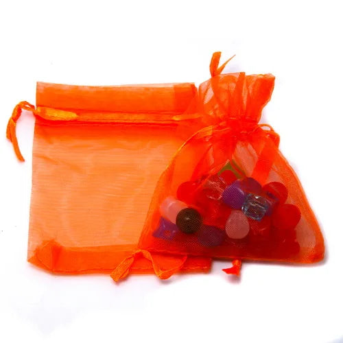 Top Sale 10pcs 7x9/9x12cm Drawstring Organza Jewelry Packaging Display