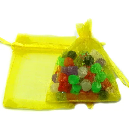 Top Sale 10pcs 7x9/9x12cm Drawstring Organza Jewelry Packaging Display