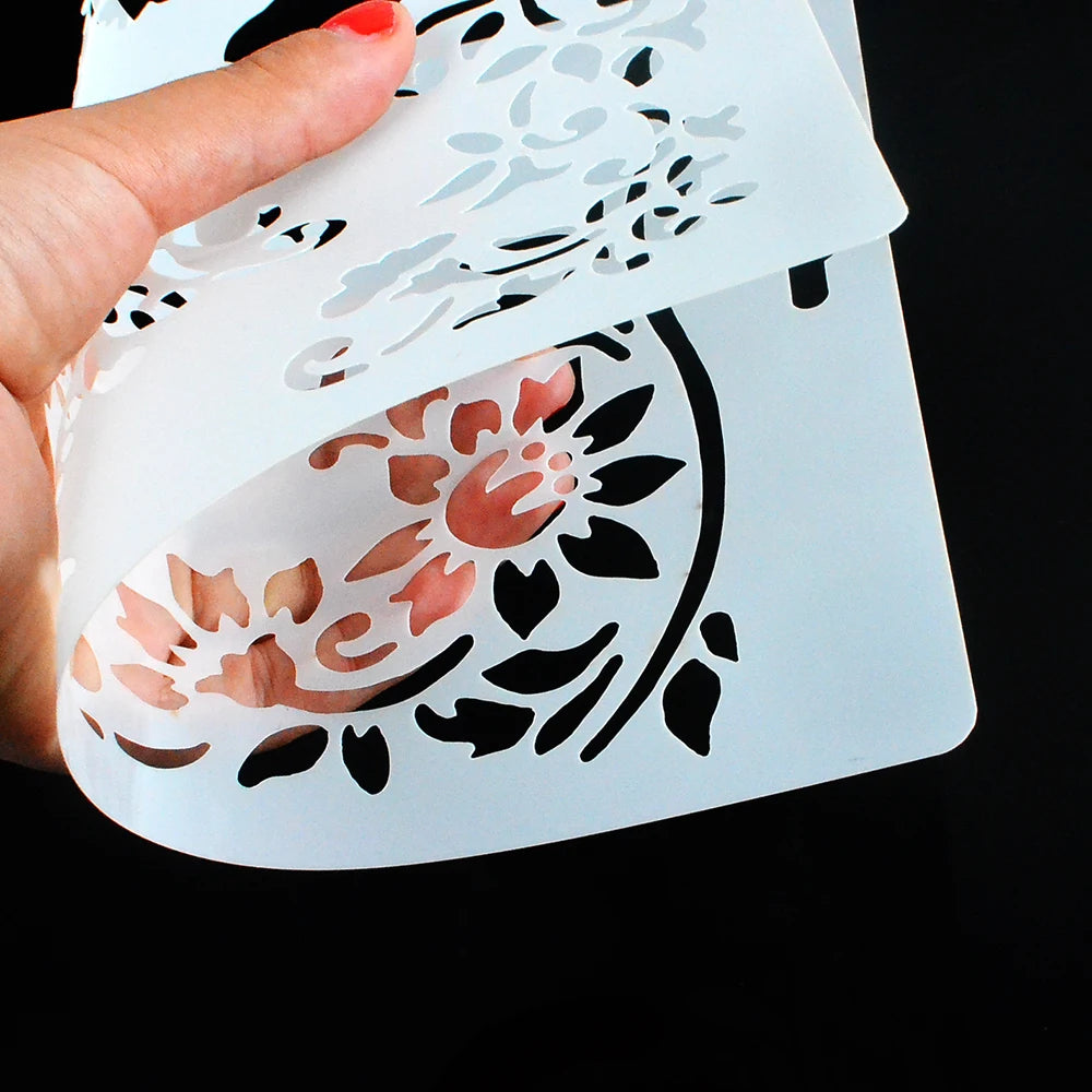 A4 DIY Craft Mandala Stencil For Wall Painting Scrapbooking Stamping