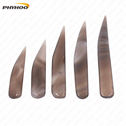 PHYHOO Agate Burnisher Knife Craft Polishing Tool for Gold And Sliver