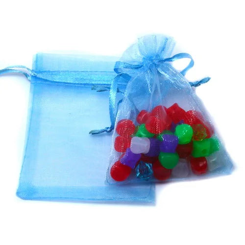 Top Sale 10pcs 7x9/9x12cm Drawstring Organza Jewelry Packaging Display