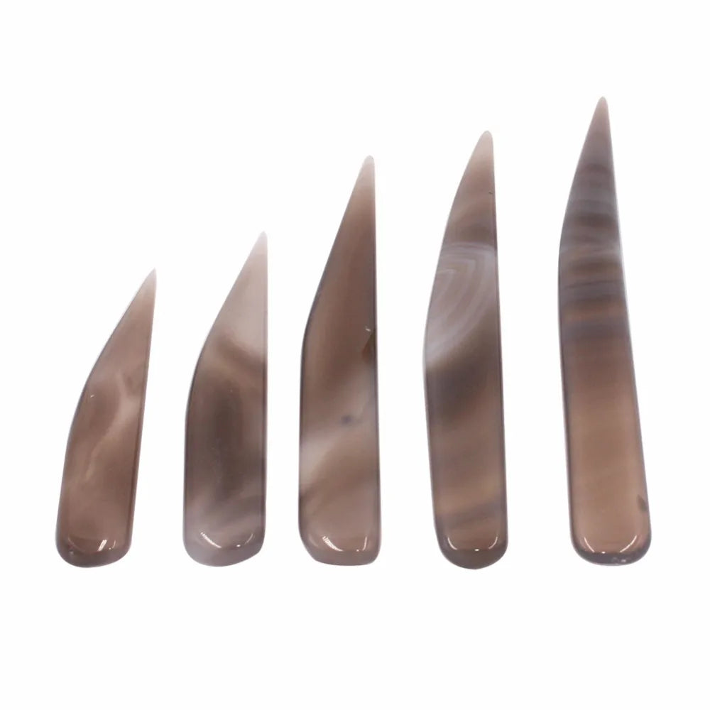 PHYHOO Agate Burnisher Knife Craft Polishing Tool for Gold And Sliver