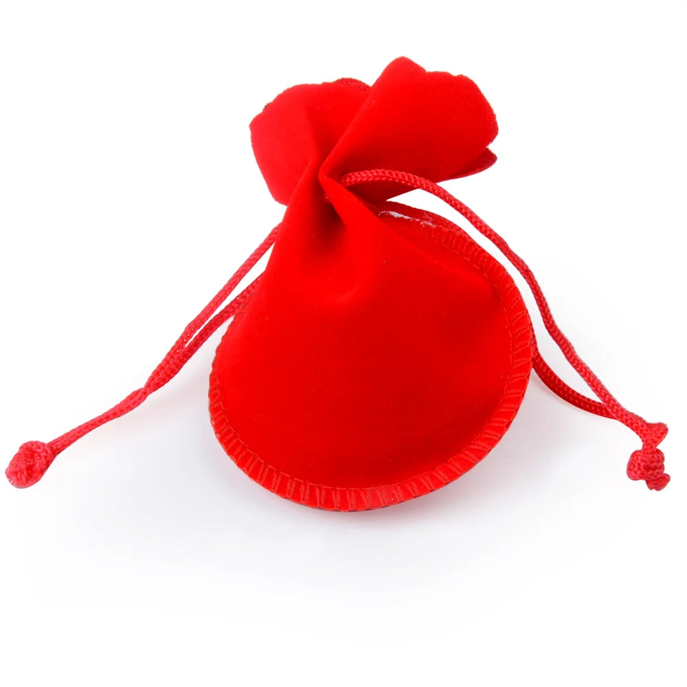 Chanfar 10pcs 7x9cm 9x12cm Velvet Bag White Red Black Pink Drawstring
