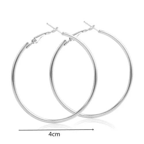 New Fashion Geometric Hollow Circle Hoop Earrings Fashion Jewelry