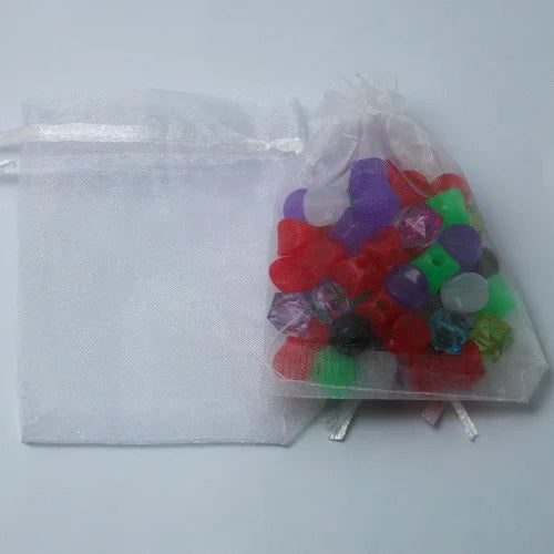 Top Sale 10pcs 7x9/9x12cm Drawstring Organza Jewelry Packaging Display