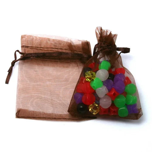 Top Sale 10pcs 7x9/9x12cm Drawstring Organza Jewelry Packaging Display