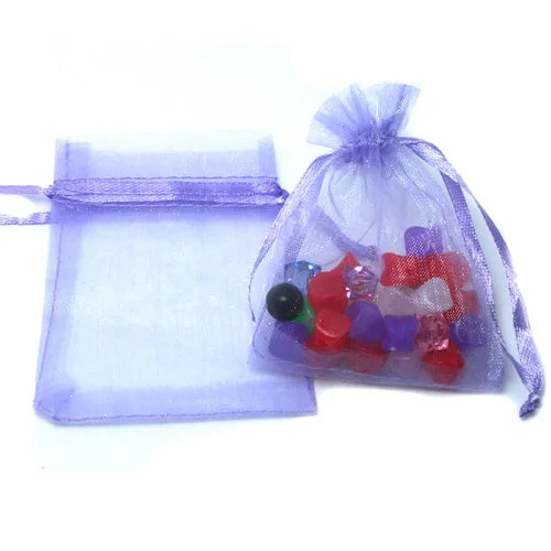 Top Sale 10pcs 7x9/9x12cm Drawstring Organza Jewelry Packaging Display